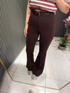KAHVE KEMERLİ İSPANYOL PANTOLON