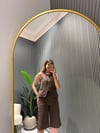 KAHVE KETEN ŞORTLU TAKIM 