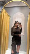 KAHVE KUYRUKLU ELBİSE 