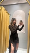 KAHVE KUYRUKLU ELBİSE 