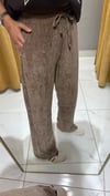 KAHVE LASTİKLİ KADİFE PANTOLON 
