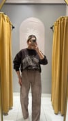 KAHVE LASTİKLİ KADİFE PANTOLON 