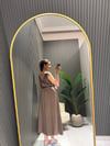 KAHVE MODAL ELBİSE 