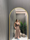 KAHVE MODAL ELBİSE 