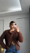 KAHVE PÜSKÜLLÜ HIRKA