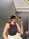 KAHVE TAŞLI ATLET 