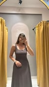 KAHVE TRİKO ELBİSE 