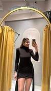 KAHVE VATKALI  KUYRUKLU ELBİSE 