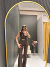 KAHVE YELEKLİ TAKIM 