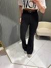 KEMERLİ SİYAH İSPANYOL PANTOLON