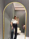 KEMERLİ SİYAH SATEN PANTOLON 