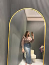 KEMERLİ YIRTMAÇLI KOT ETEK