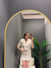 KETEN KISA KOL BLAZER CEKET 