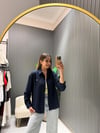 KETEN LACİVERT GÖMLEK