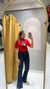 KIRMIZI FLARLI TRİKO 