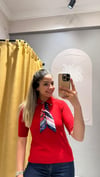 KIRMIZI FLARLI TRİKO 