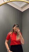 KIRMIZI POLO YAKA TRİKO 