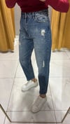 KOYU MAVİ MOM JEAN