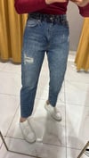 KOYU MAVİ MOM JEAN