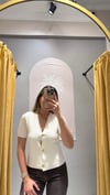 KREM GOLD DÜĞMELİ YELEK 