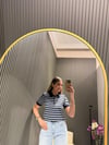 LACİVERT ÇİZGİLİ POLO YAKA TRİKO