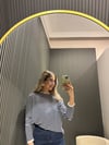 LACİVERT ÇİZGİLİ TRİKO