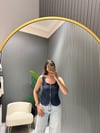 LACİVERT KORSE BLUZ 