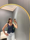 LACİVERT KORSE BLUZ 