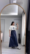 LACİVERT LASTİKLİ ETEK 