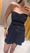 LACİVERT PİLELİ ETEK