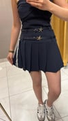 LACİVERT PİLELİ ETEK