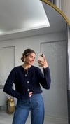 LACİVERT SAÇ ÖRGÜ HIRKA