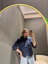 LACİVERT VATKALI GÖMLEK 