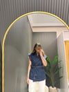 LACİVERT ZIMBALI YELEK 