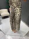 LEOPAR LASTİKLİ PANTOLON 
