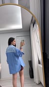 MAVİ ÇİZGİLİ GÖMLEK 