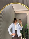 MAVİ ÇİZGİLİ GÖMLEK 