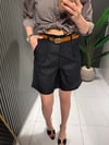 MD KETEN SİYAH ŞORT