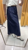 MD LACİVERT SATEN ETEK