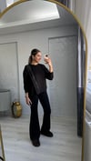 MODAL SİYAH FERMUARLI SWEAT