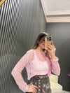 PEMBE AJURLU TRİKO