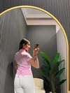 PEMBE BAĞLAMALI GÖMLEK