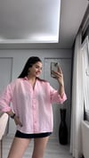 PEMBE ÇİZGİLİ GÖMLEK