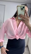 PEMBE ÇİZGİLİ GÖMLEK