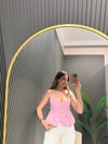 PEMBE CROP BLUZ 