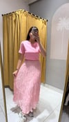 PEMBE KIRIŞIK ETEK 
