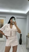 PEMBE KISA KOL BLAZER 