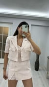 PEMBE KISA KOL BLAZER 