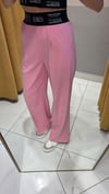PEMBE LASTİKLİ PALAZZO
