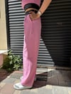 PEMBE LASTİKLİ PALAZZO